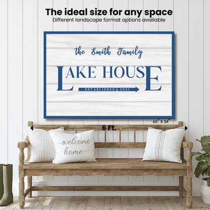 Lakehouse Personalized Canvas