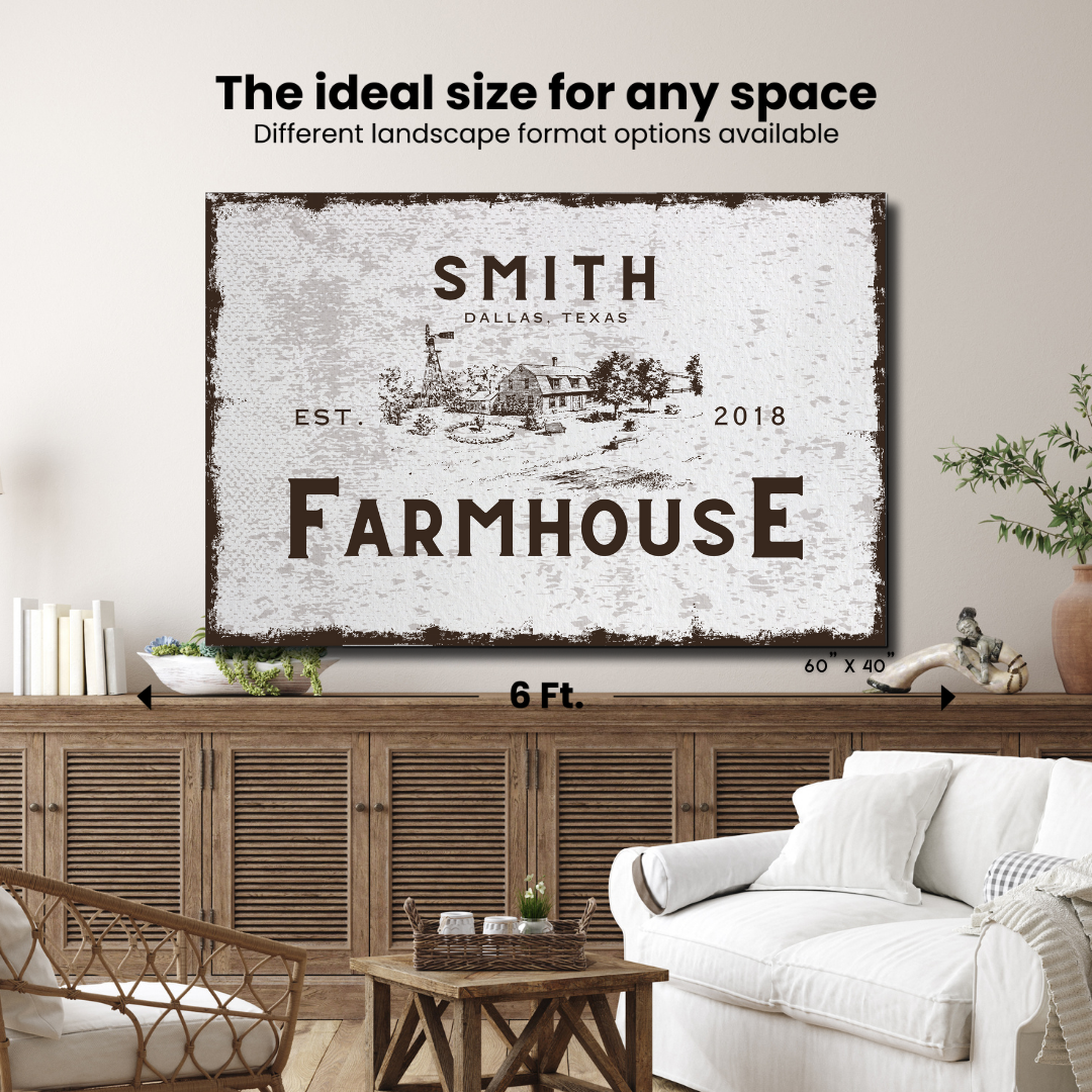 Farmhouse Sign Personalized