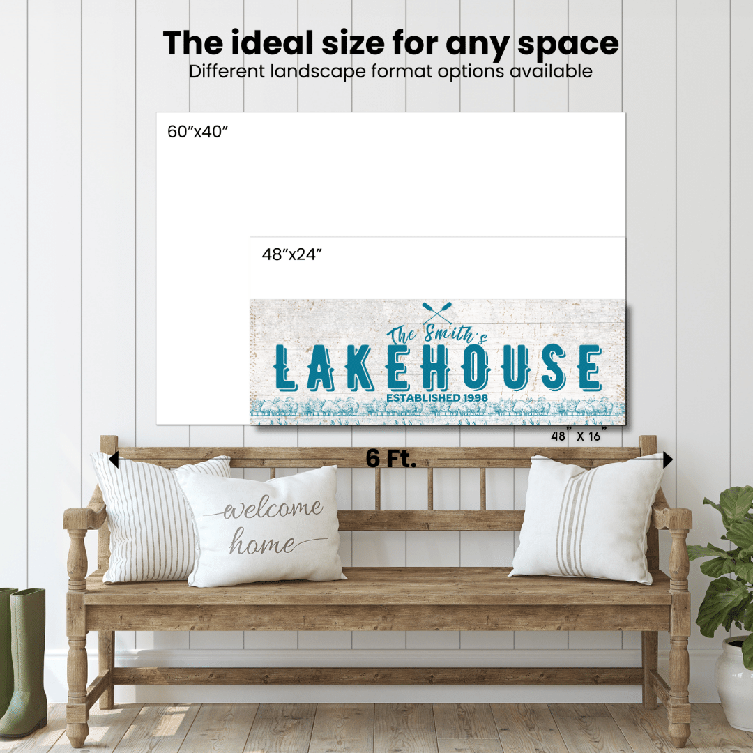 Lakehouse Canvas Signs