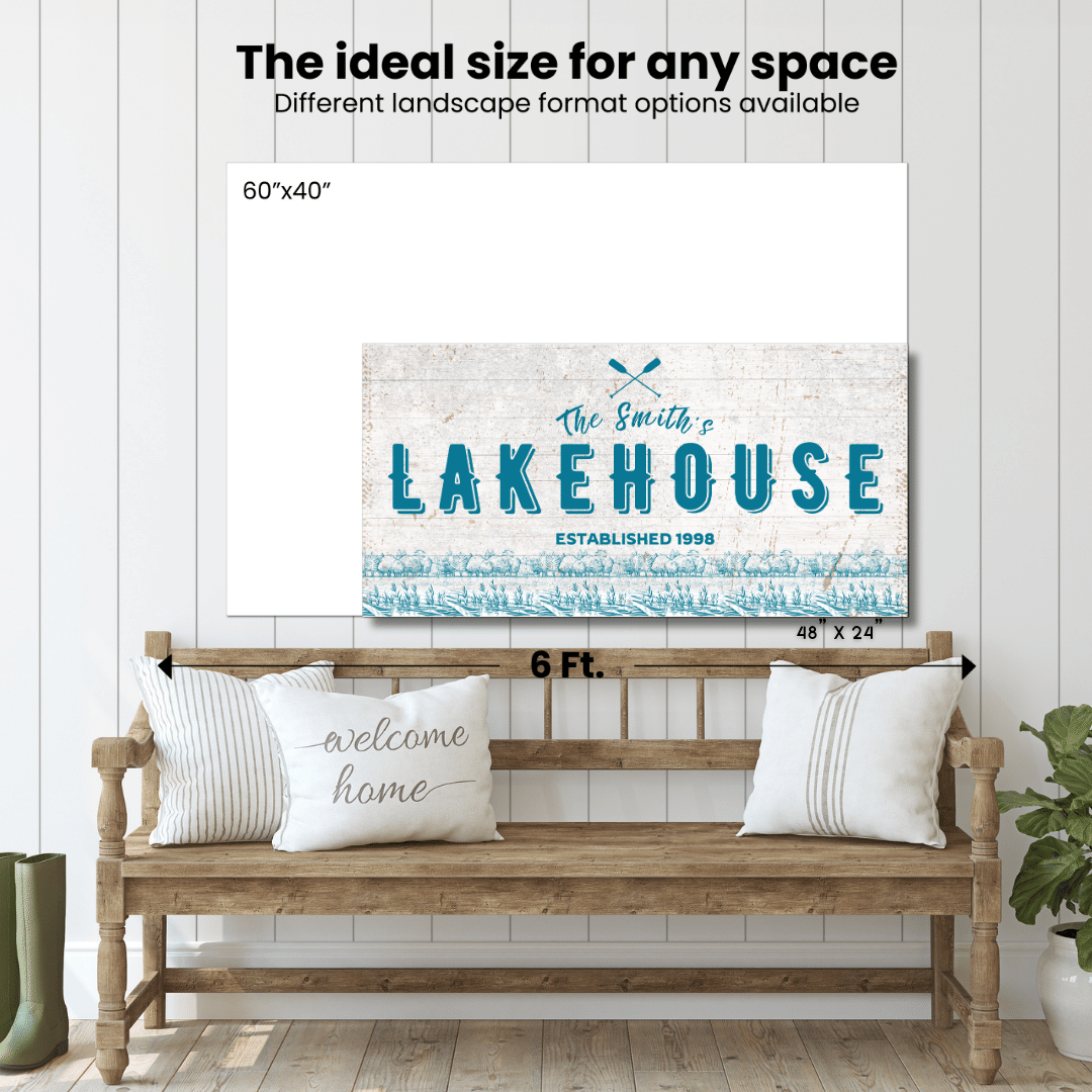 Lakehouse Canvas Signs