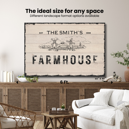 Farmhouse Canvas Sign (Free Shipping)