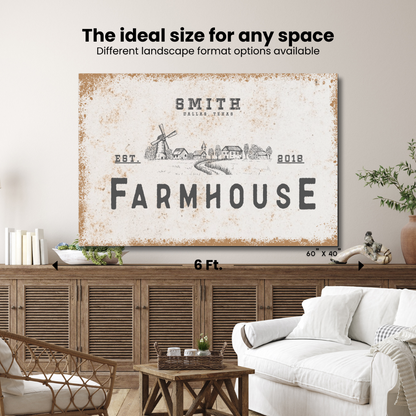 Farmhouse Rustic Canvas