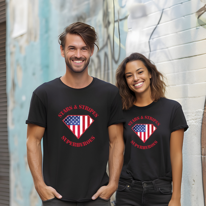 Stars Stripes Superheroes | Patriotic T-Shirt