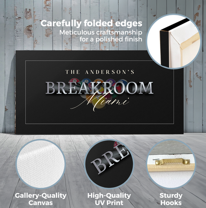 Billiard Breakroom Canvas (Free Shipping)