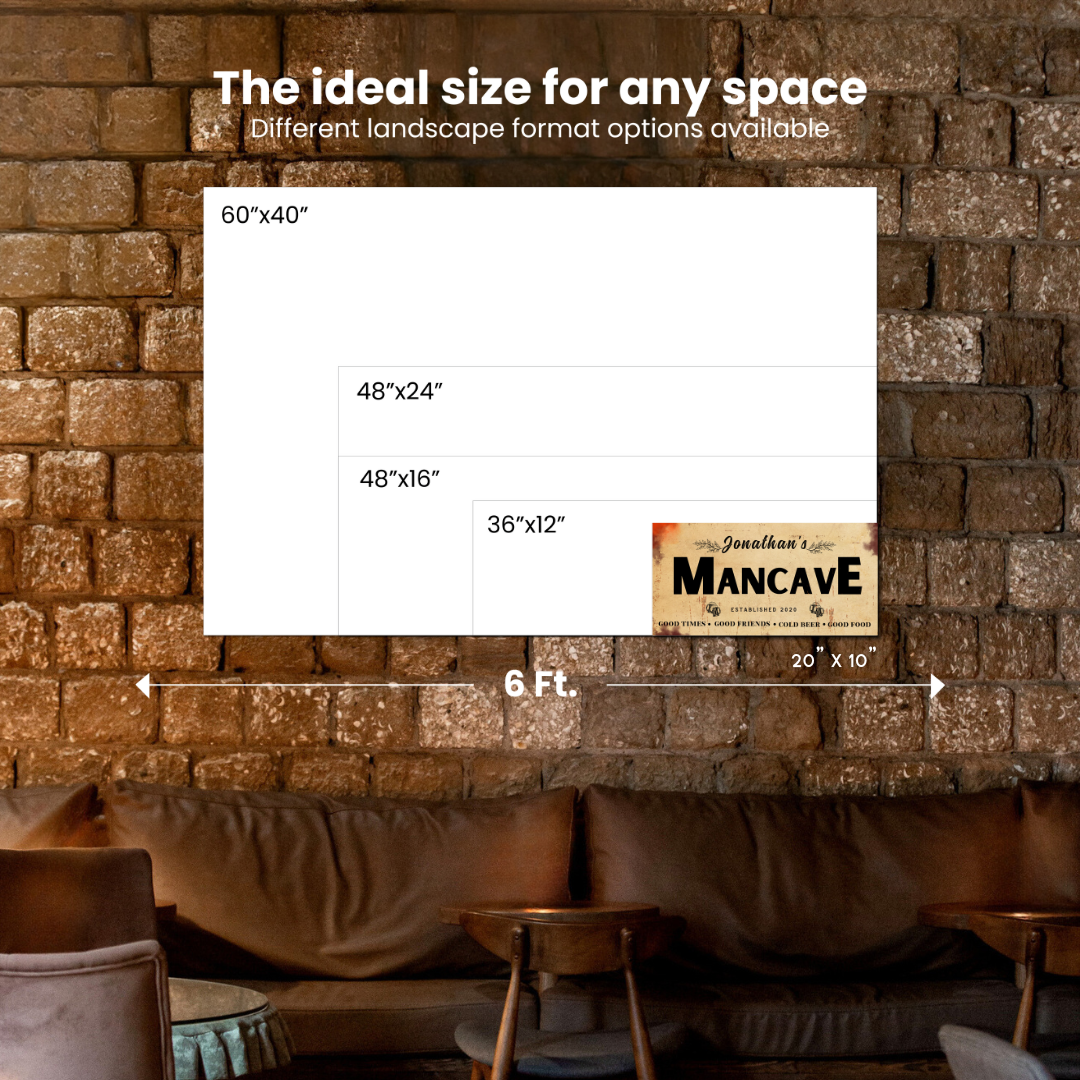 Man Cave Canvas (Free Shipping)