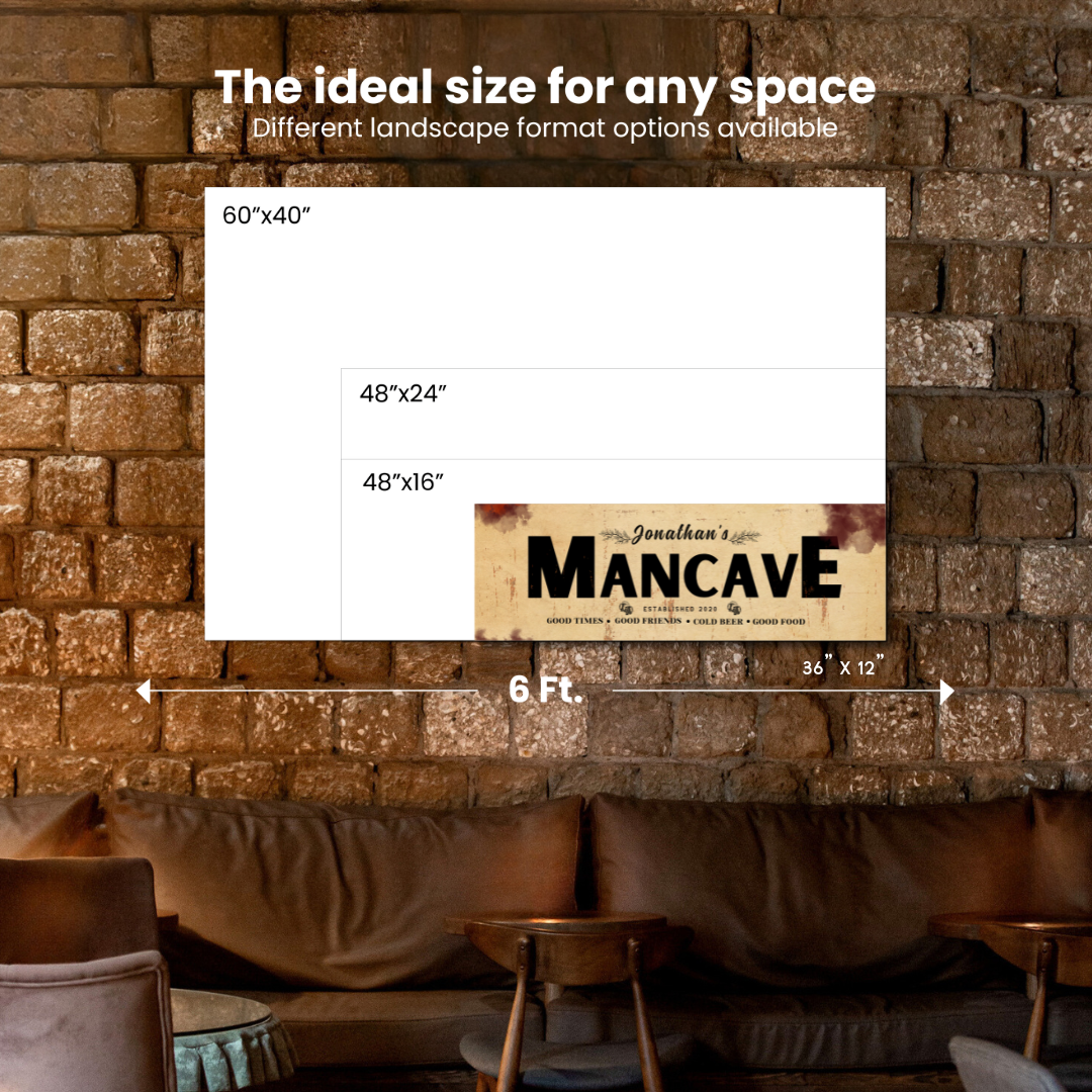 Man Cave Canvas (Free Shipping)