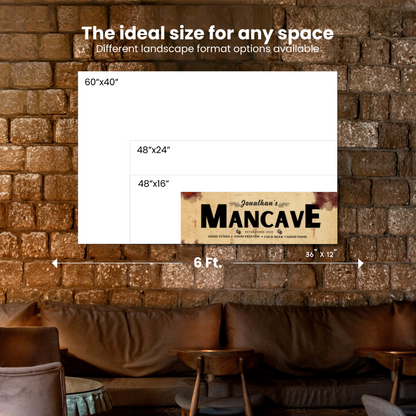 Man Cave Canvas (Free Shipping)