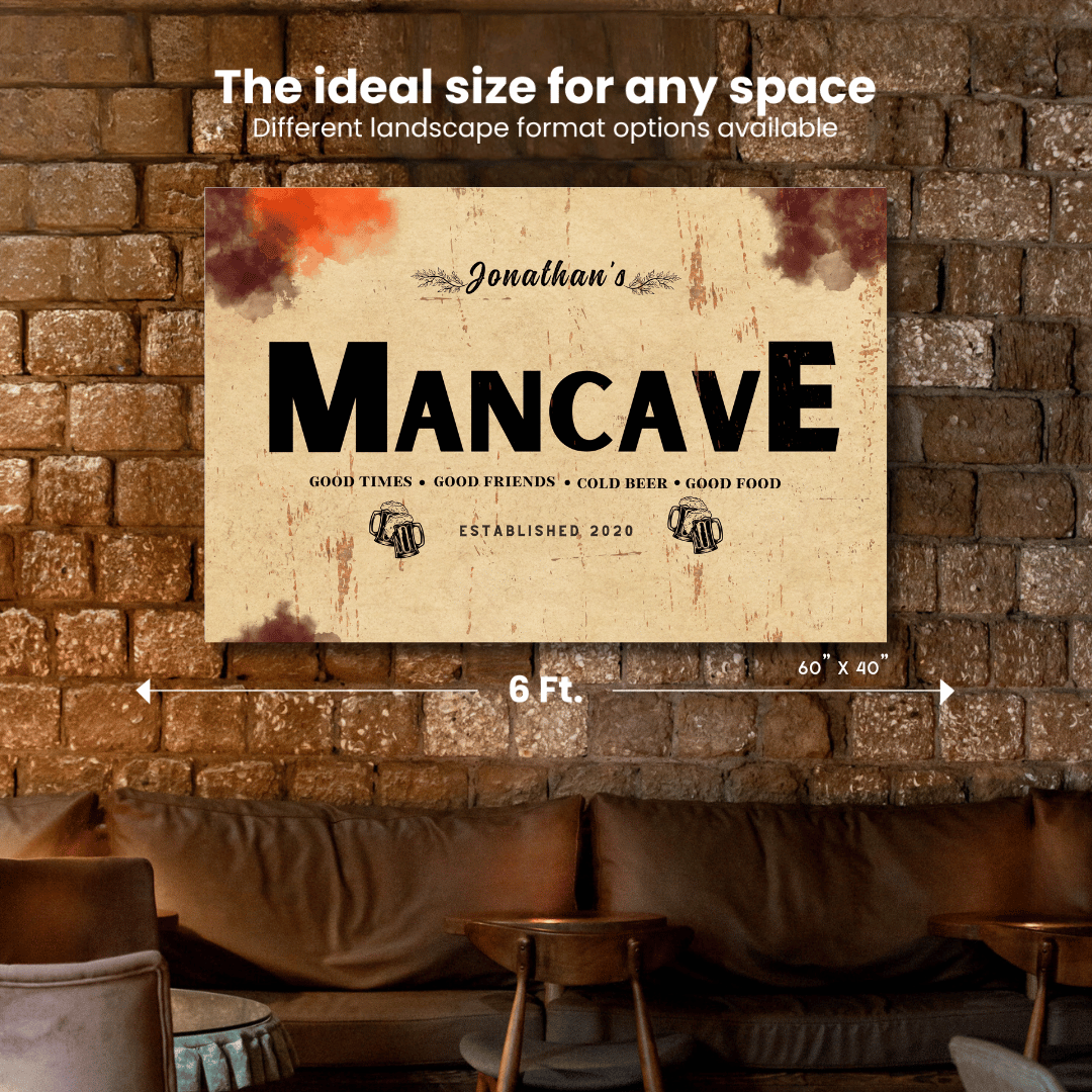 Man Cave Canvas (Free Shipping)