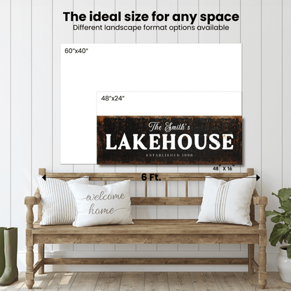 Lakehouse Canvas Wraps