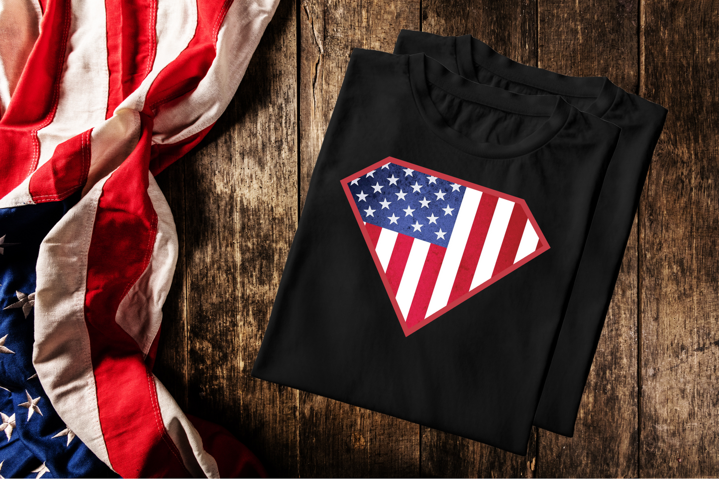 Superman Flag Patriotic Shirt | Patriotic T-Shirt