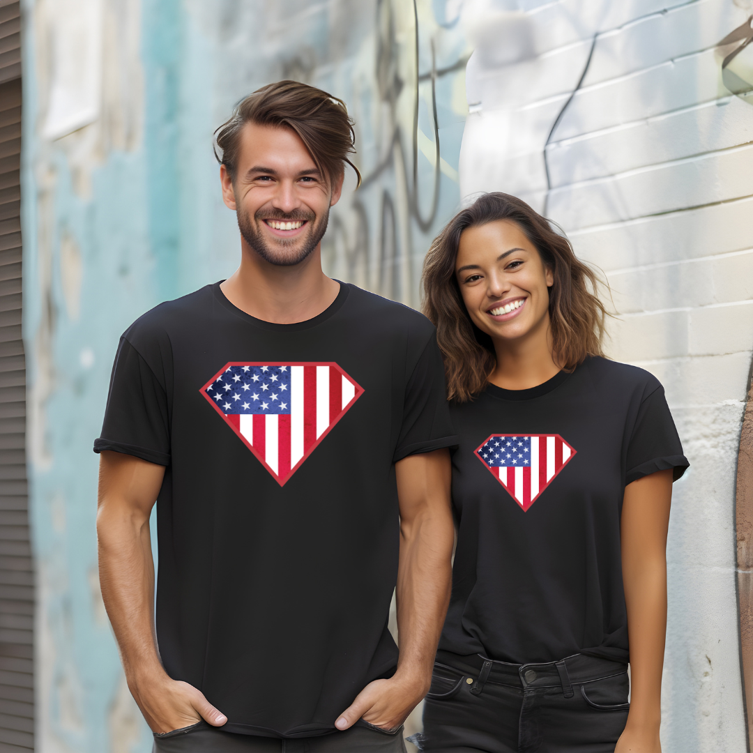 Superman Flag Patriotic Shirt | Patriotic T-Shirt