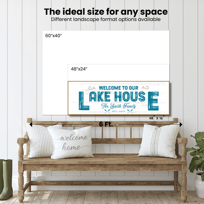 Lakehouse Canvas Signage II