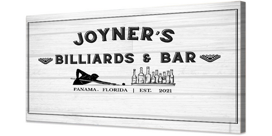 Billiards and Bar Canvas Wrap (Free Shipping)