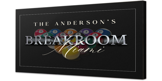 Billiard Breakroom Canvas (Free Shipping)