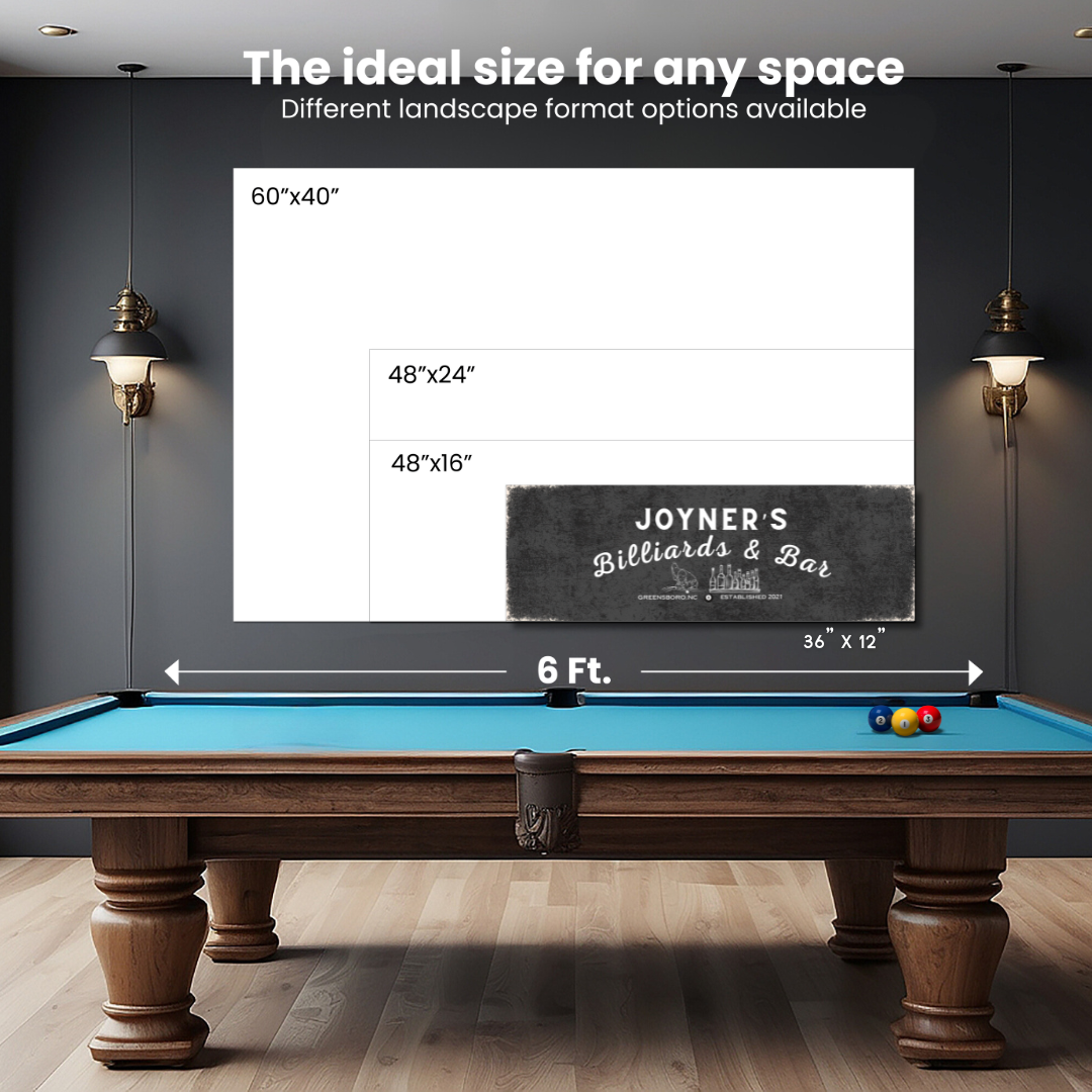 Billiards and Bar Canvas