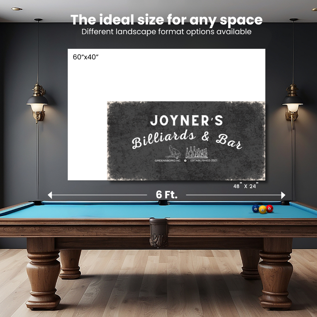 Billiards and Bar Canvas