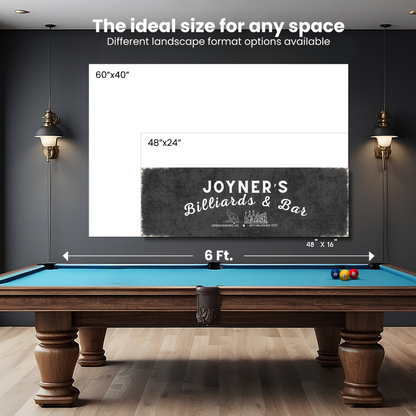 Billiards and Bar Canvas