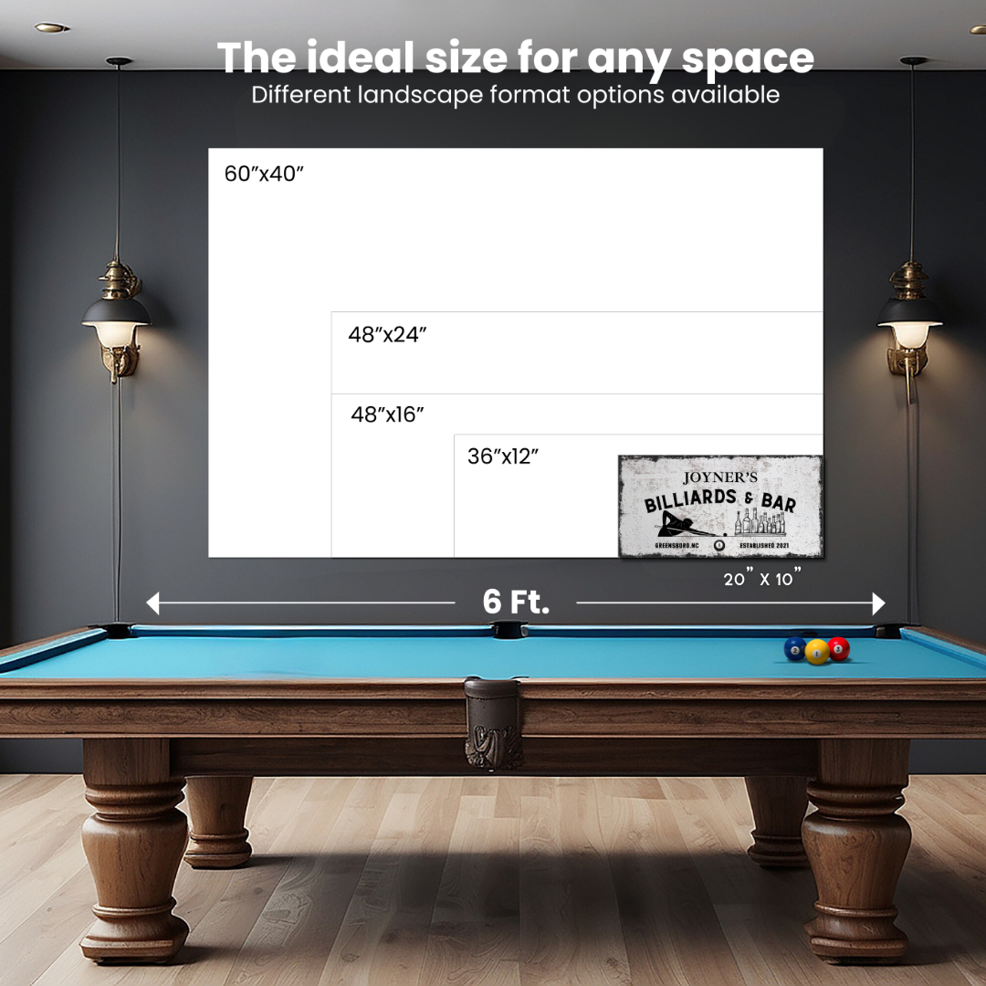 Billiards and Bar Canvas (Free Shipping)