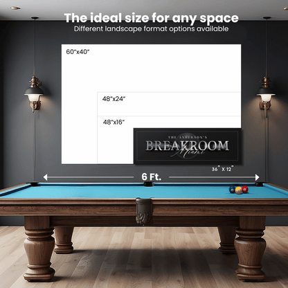 Billiard Breakroom Canvas