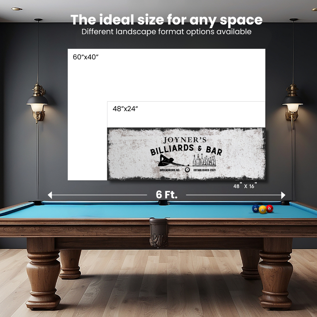 Billiards and Bar Canvas (Free Shipping)