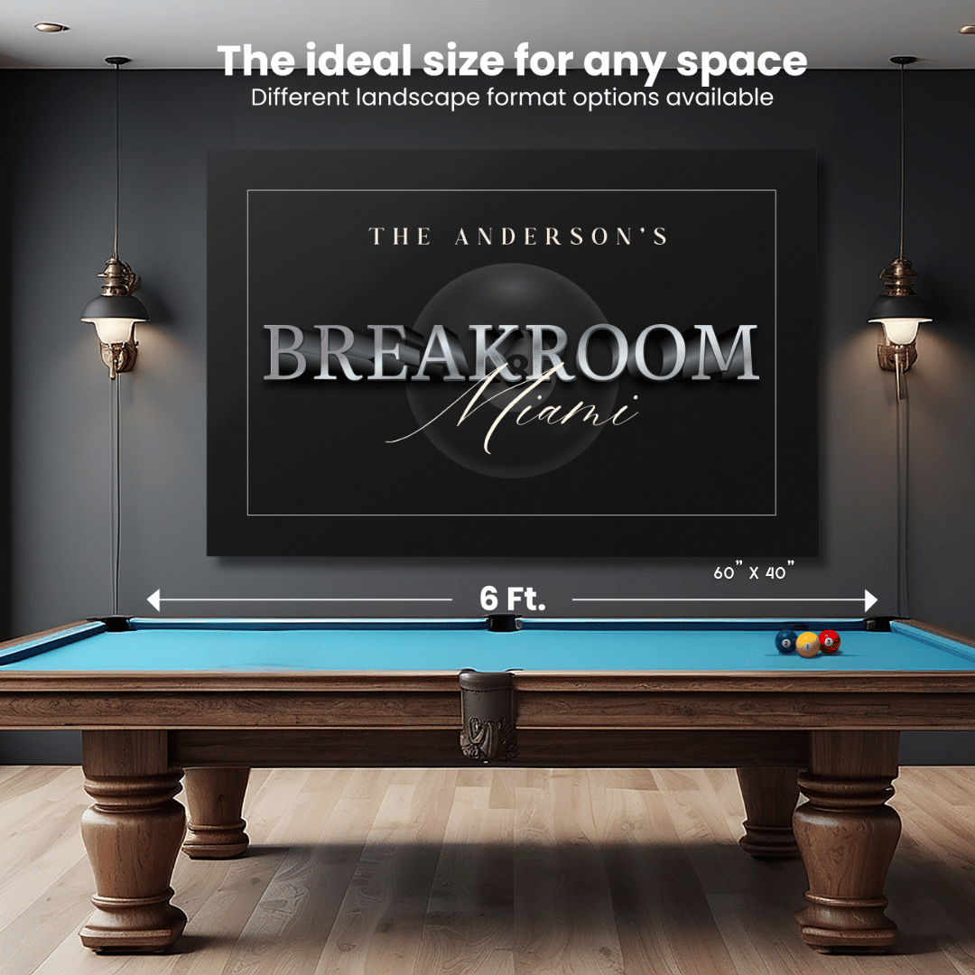 Billiard Breakroom Canvas