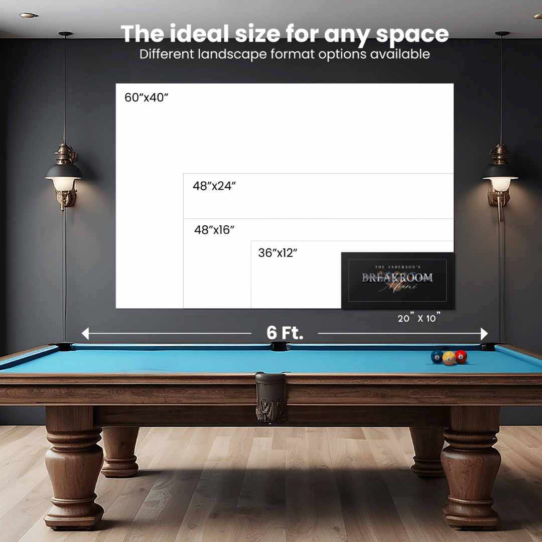 Billiard Breakroom Canvas (Free Shipping)