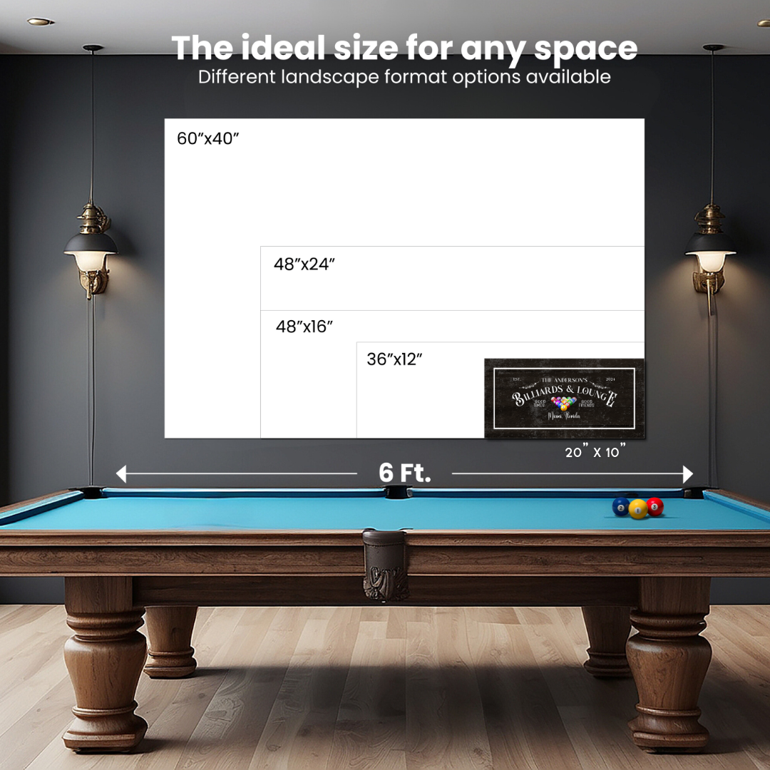 Billiard and Lounge Canvas