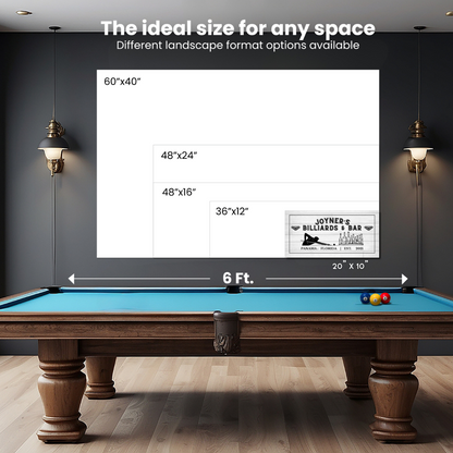 Billiards and Bar Canvas Wrap (Free Shipping)