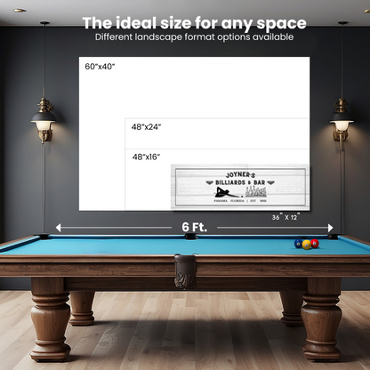 Billiards and Bar Canvas Wrap (Free Shipping)