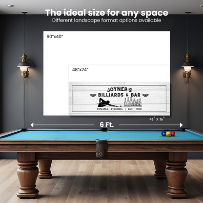 Billiards and Bar Canvas Wrap (Free Shipping)