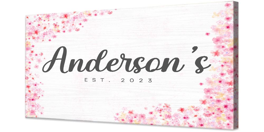 Family Personalized Name Canvas