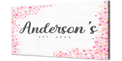 Family Personalized Name Canvas