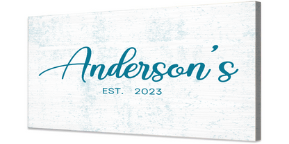 Personalized Family Name Canvas