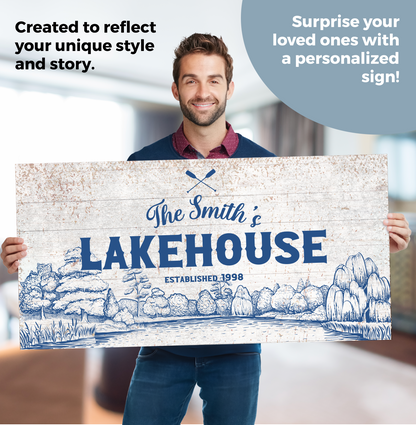 Lakehouse Canvas Signs II