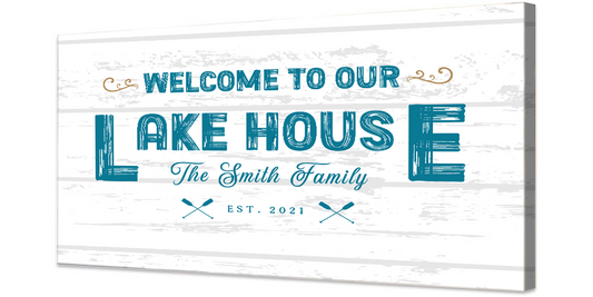 Lakehouse Canvas Signage II