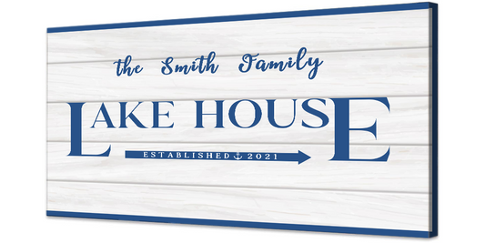 Lakehouse Personalized Canvas