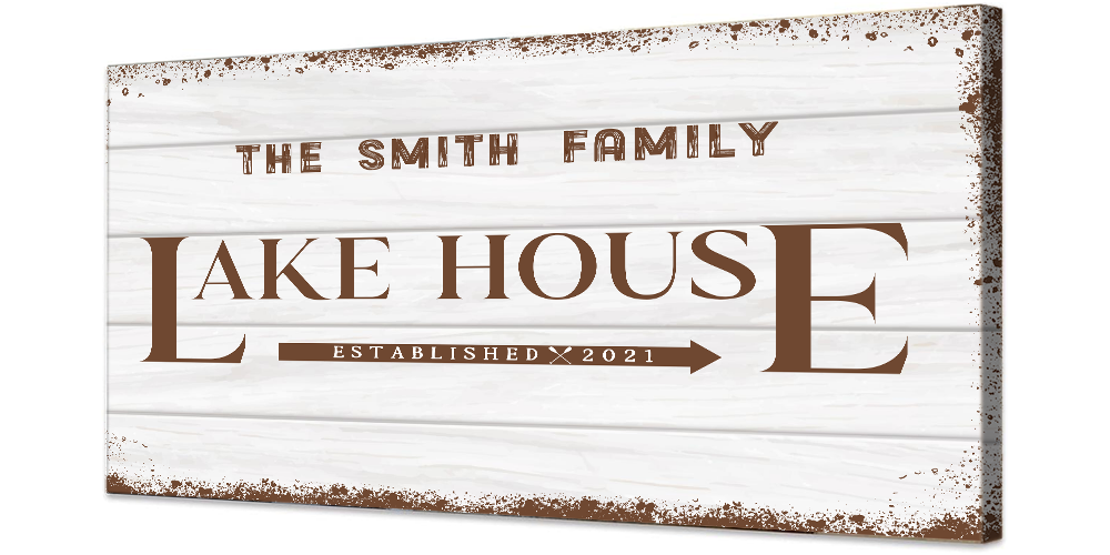 Lakehouse Personalized Canvas