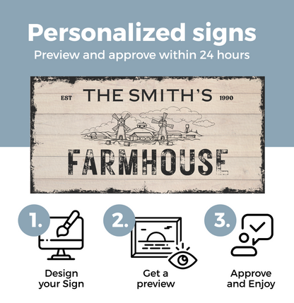 Farmhouse Canvas Sign (Free Shipping)