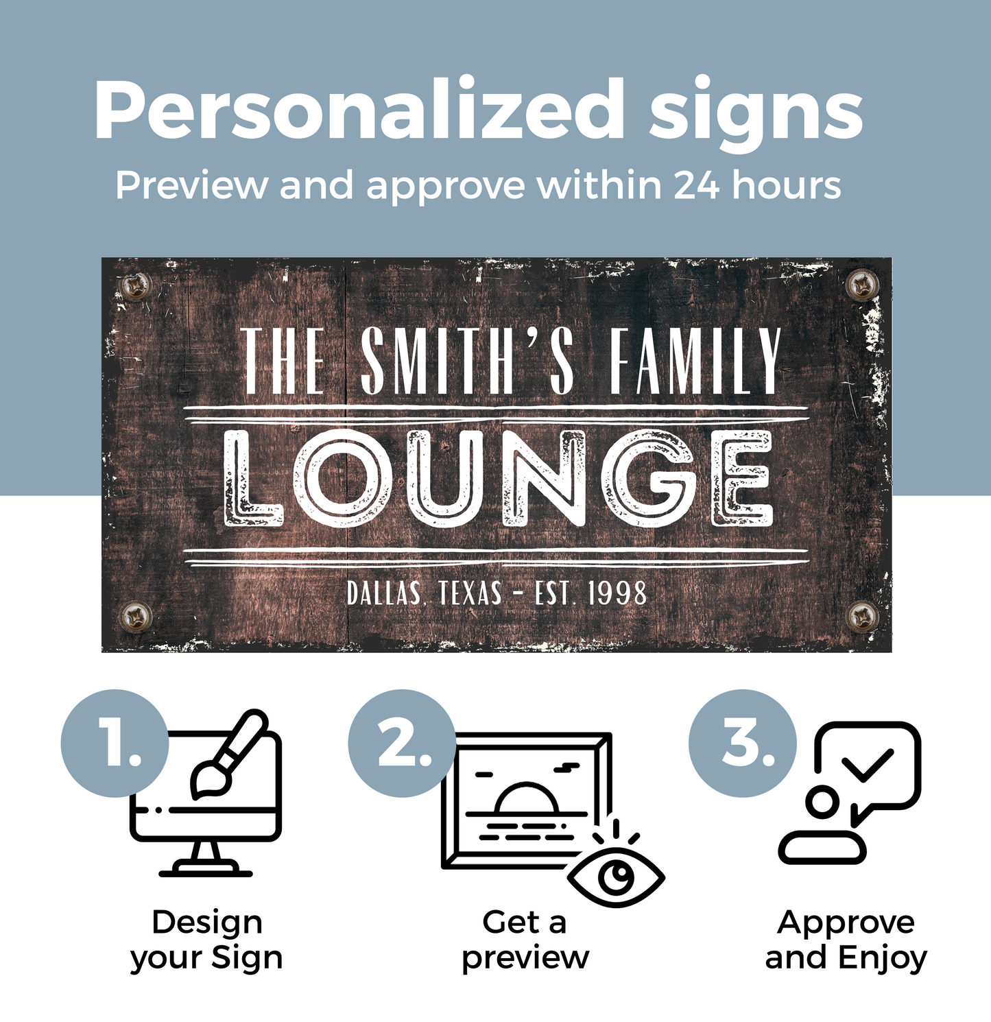 Lounge Personalized Canvas