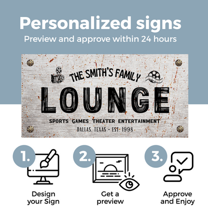 Entertainment Lounge Personalized