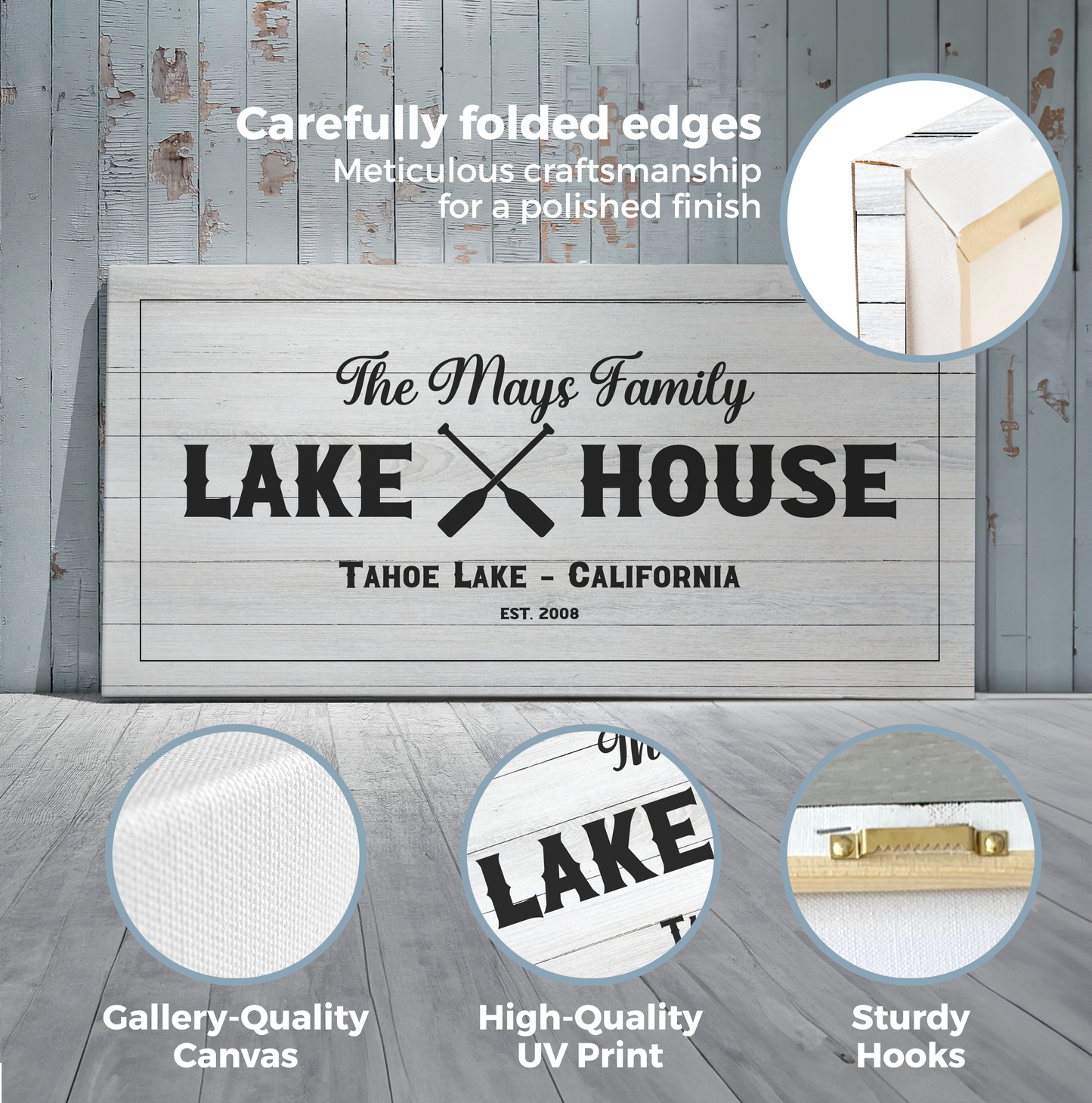 Lakehouse Canvas Personalized