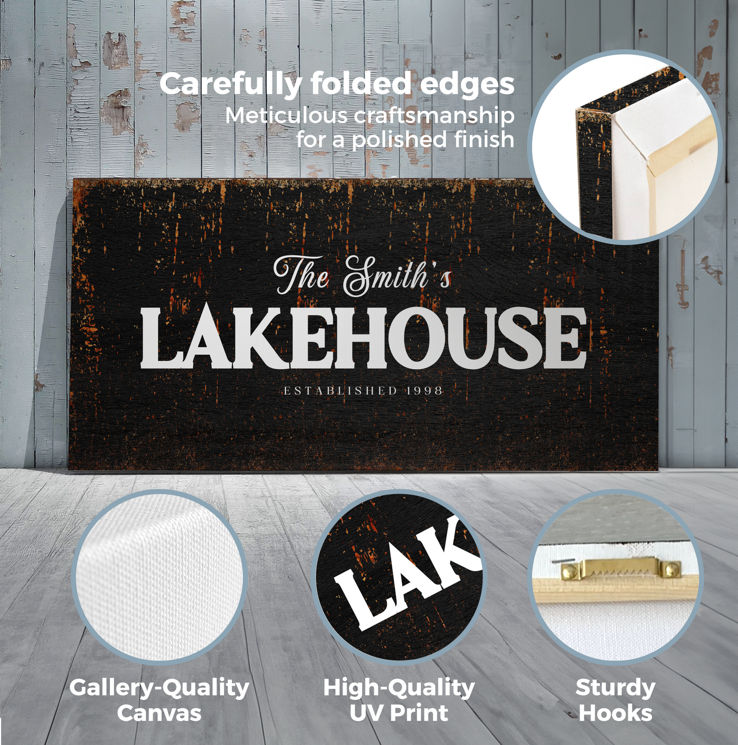 Lakehouse Canvas Wraps