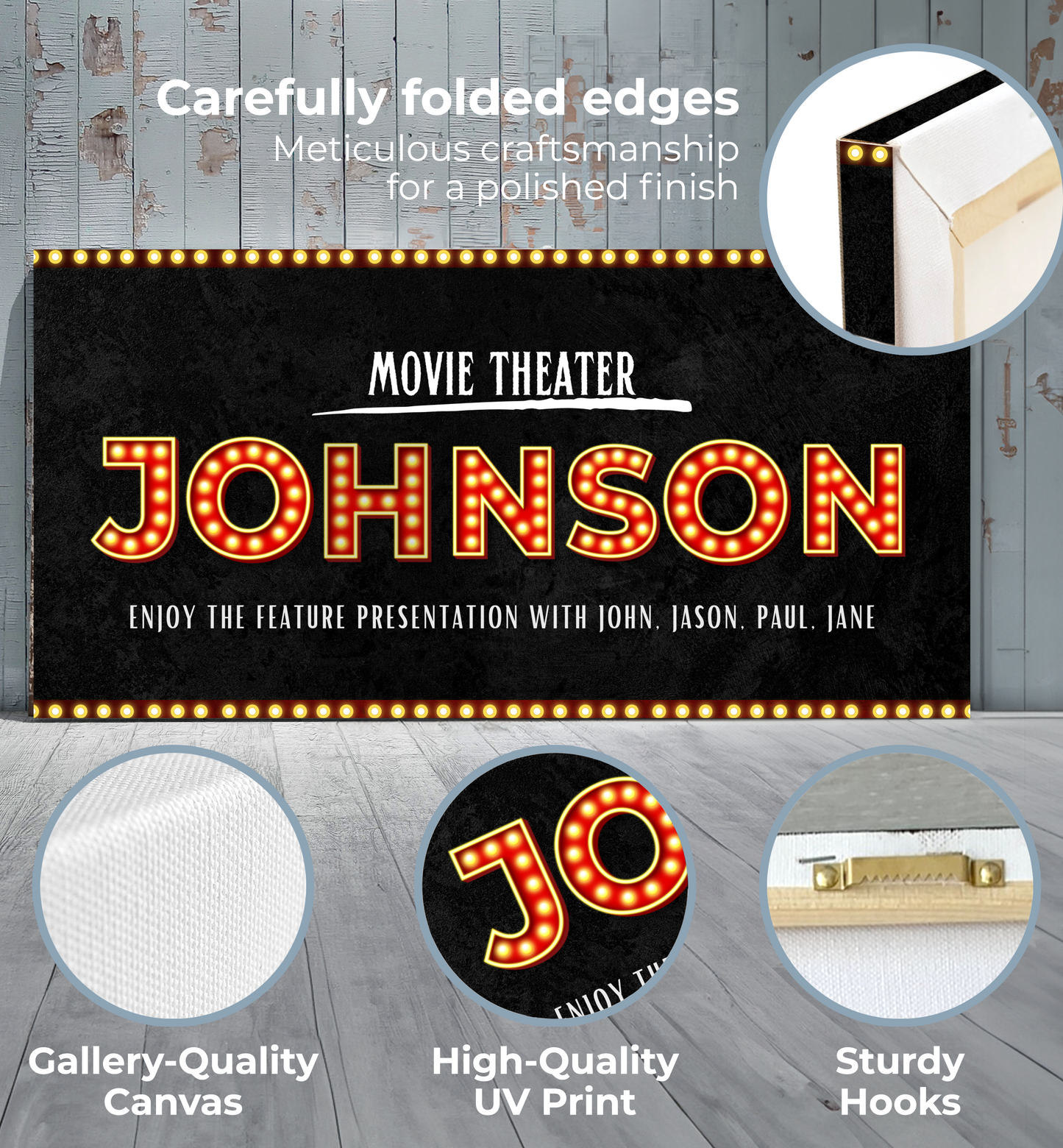 Movie Theater Personalized Canvas