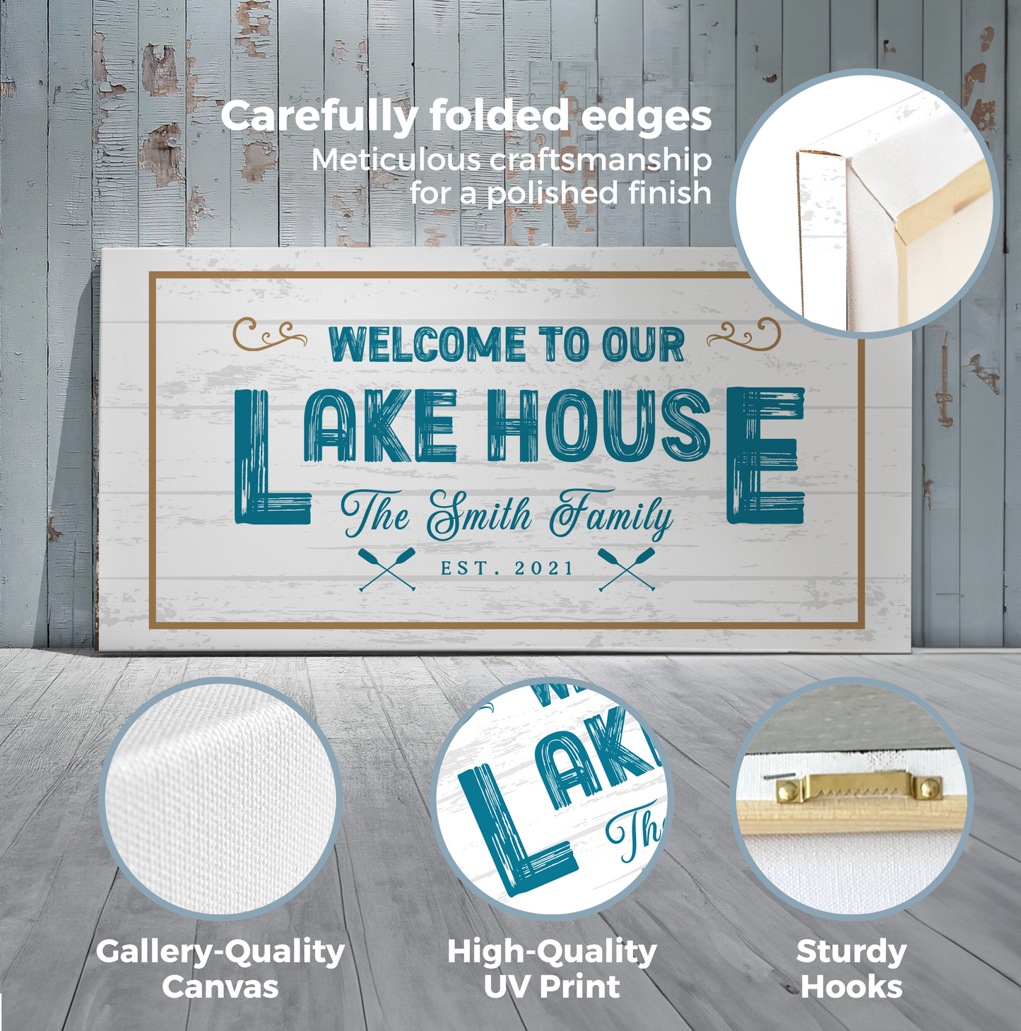 Lakehouse Canvas Signage II