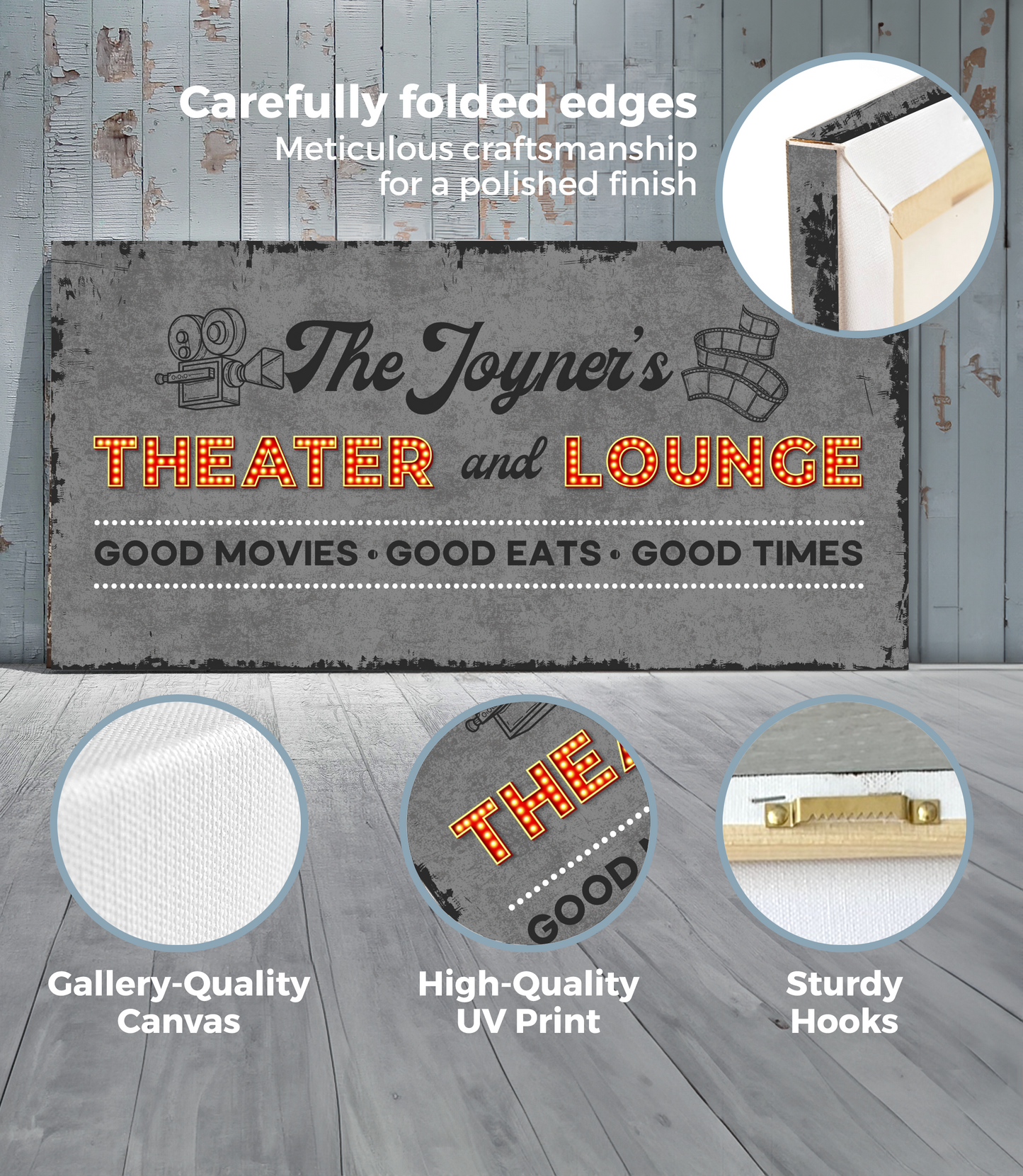 Theater and Lounge Canvas Sign II