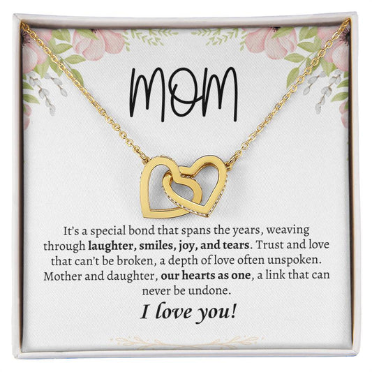 Mom, I Love You | Interlocking Hearts Necklace