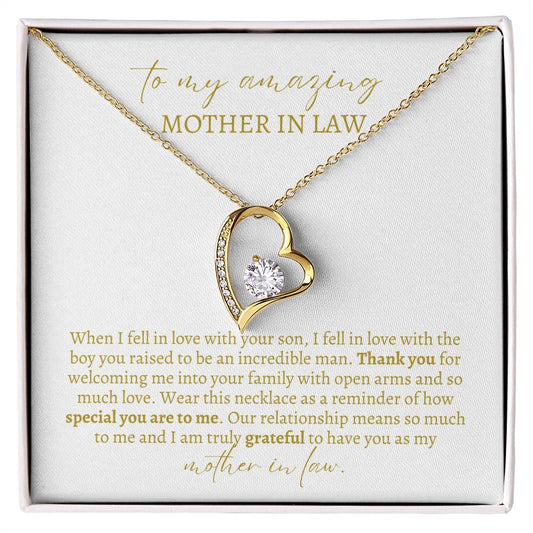 To my Amazing Mother In Law | Forever Love Necklace